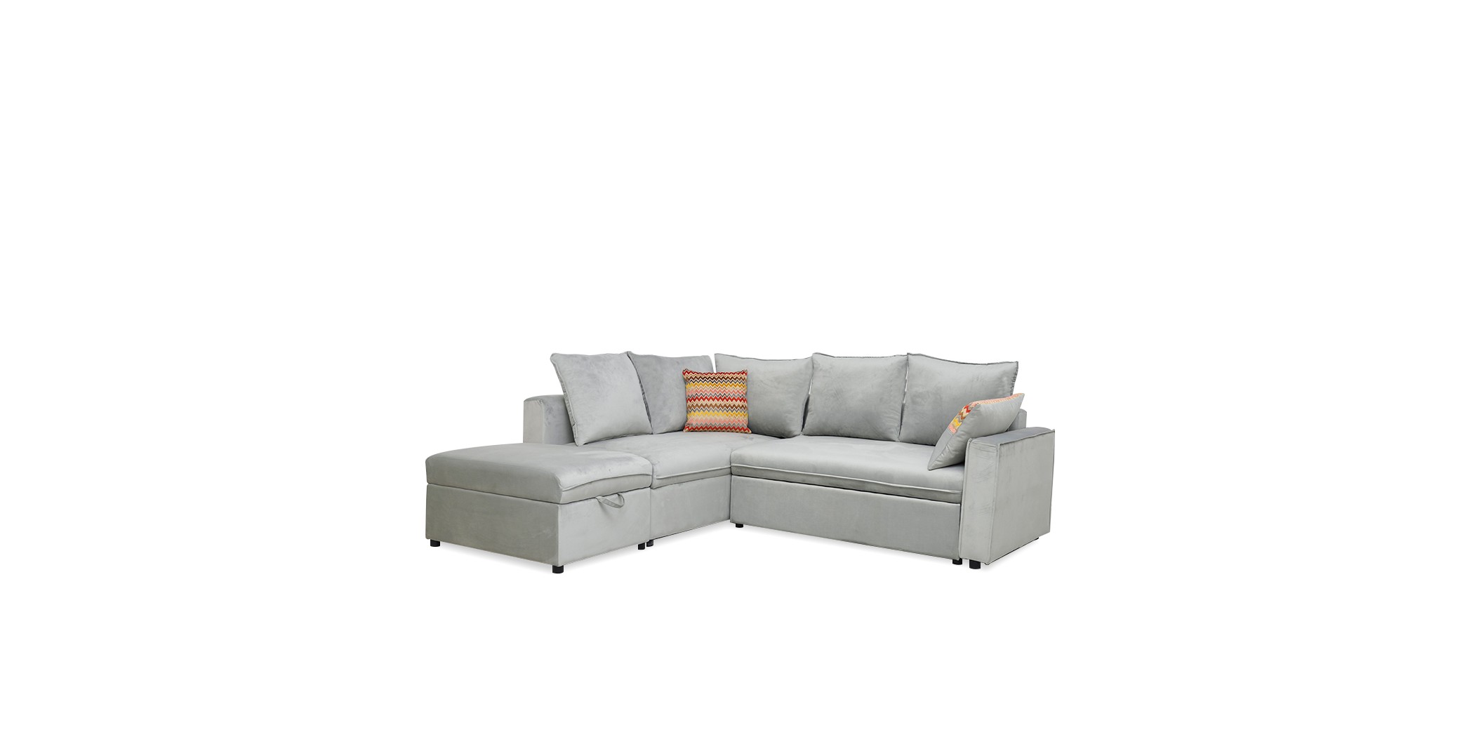 Faizal Sofabed With Storage Box Grey