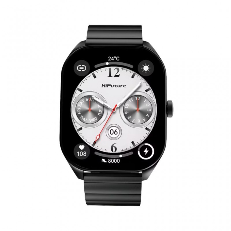 Hifuture Apex Smartwatch Black Business Stainless Steel Hifuture Apex Smartwatch Black Business Stainless Steel