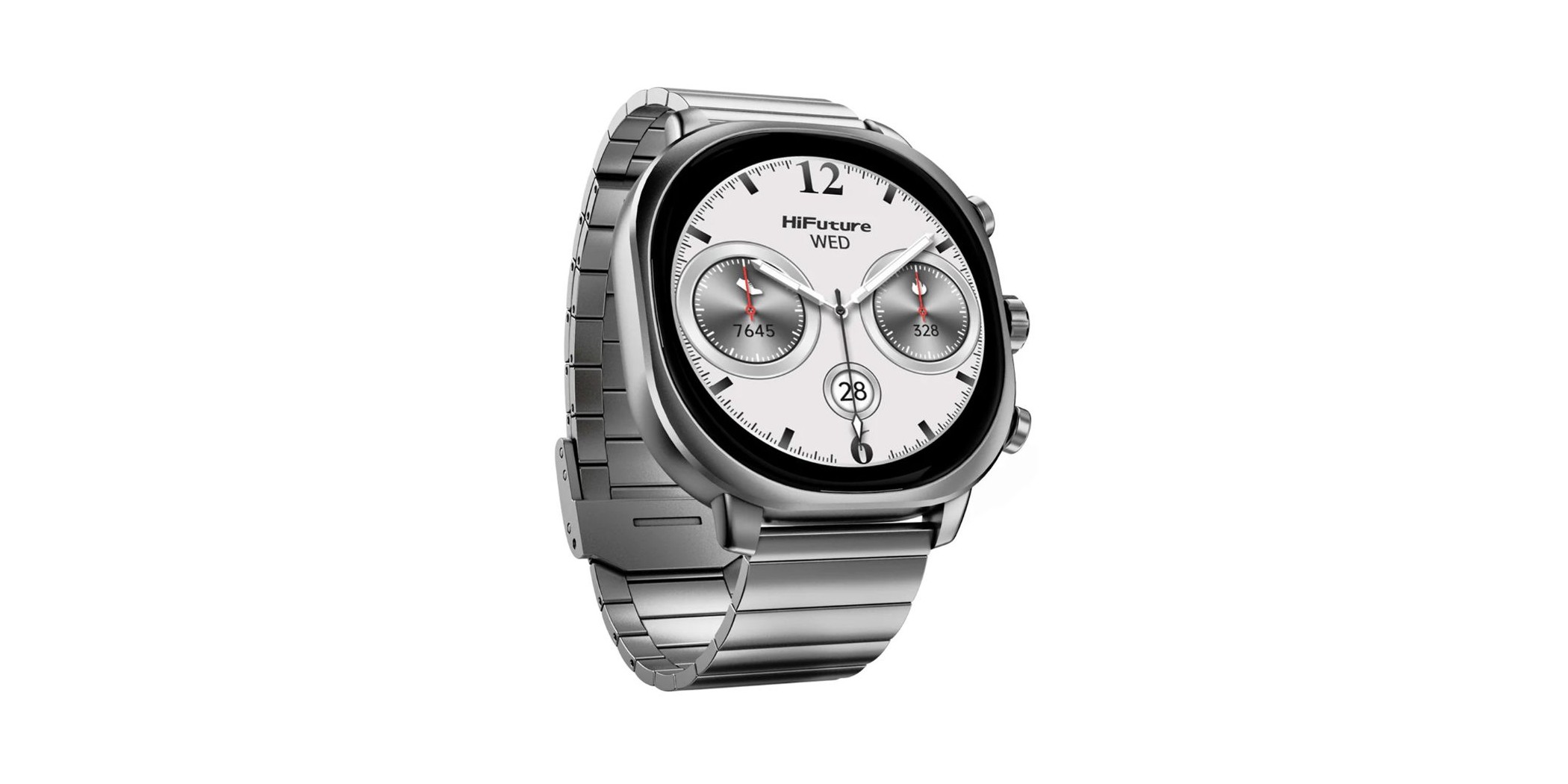 Hifuture Aix Smartwatch Silver Luxury Stainless Steel