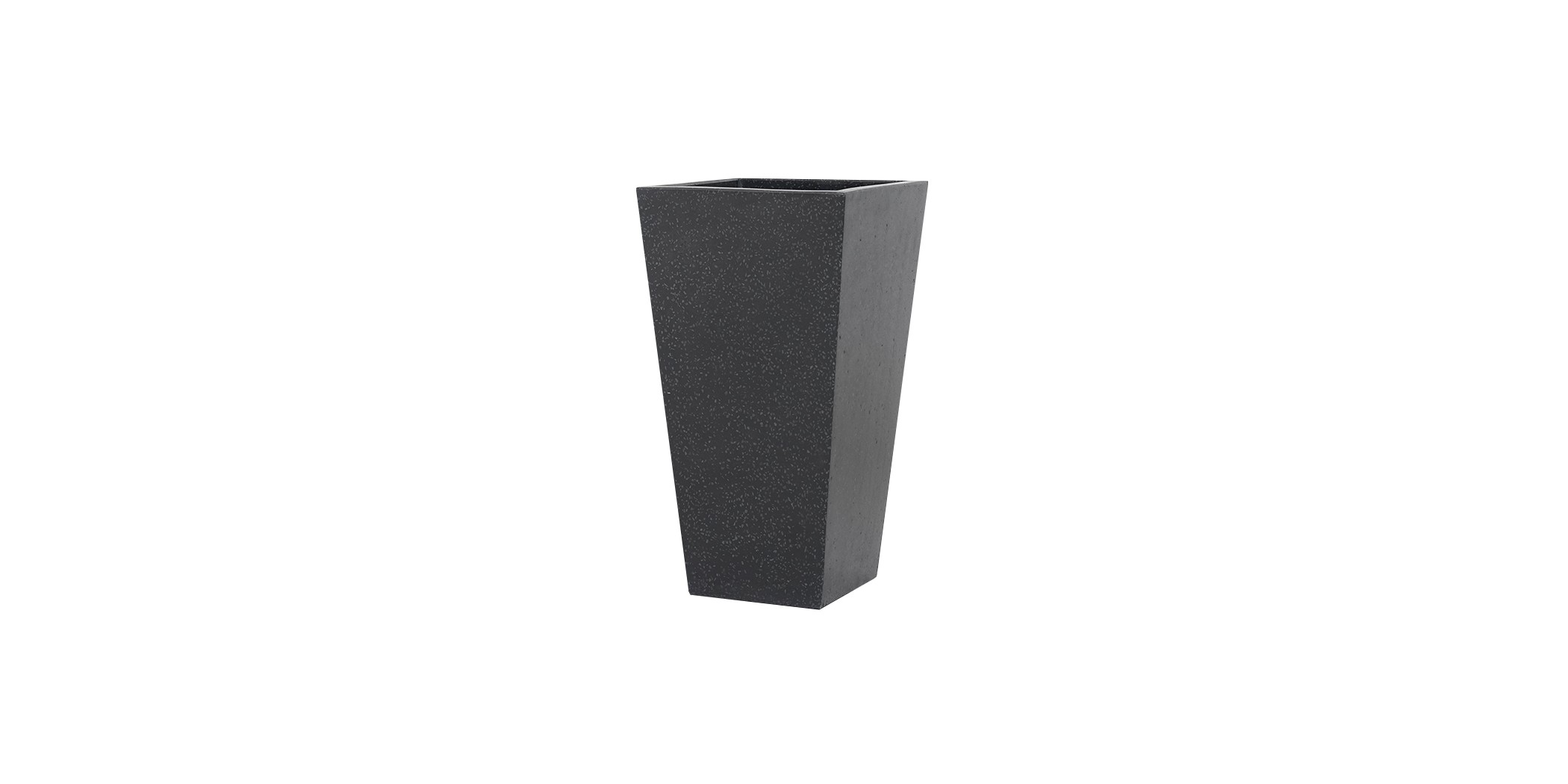 Data L Pot Black Terrazzo Cement