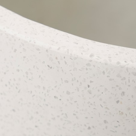 Buse Xl Pot White Terrazzo Cement