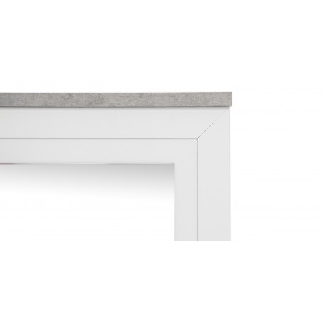 Brianna Bedroom Set 180x200 cm White & Marble Grey