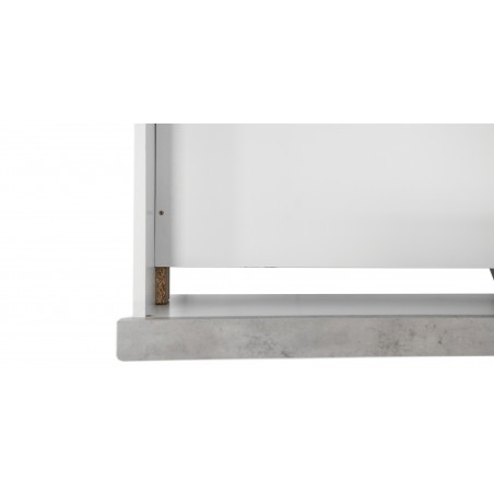 Brianna Bedroom Set 180x200 cm White & Marble Grey