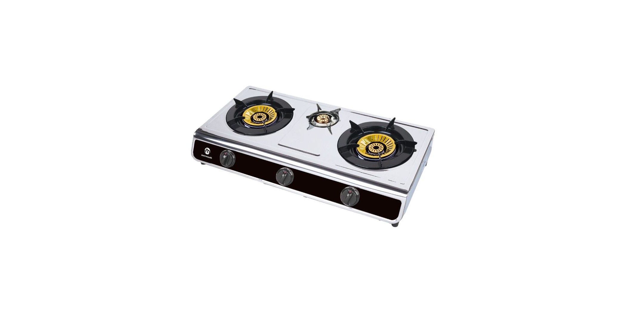 Mammouth MMGC9328 Stainless Steel 3 Burner Gas