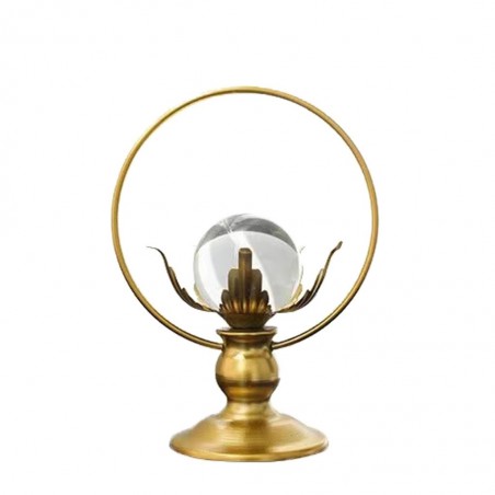 Glass Ball Gold Table Decor Metal
