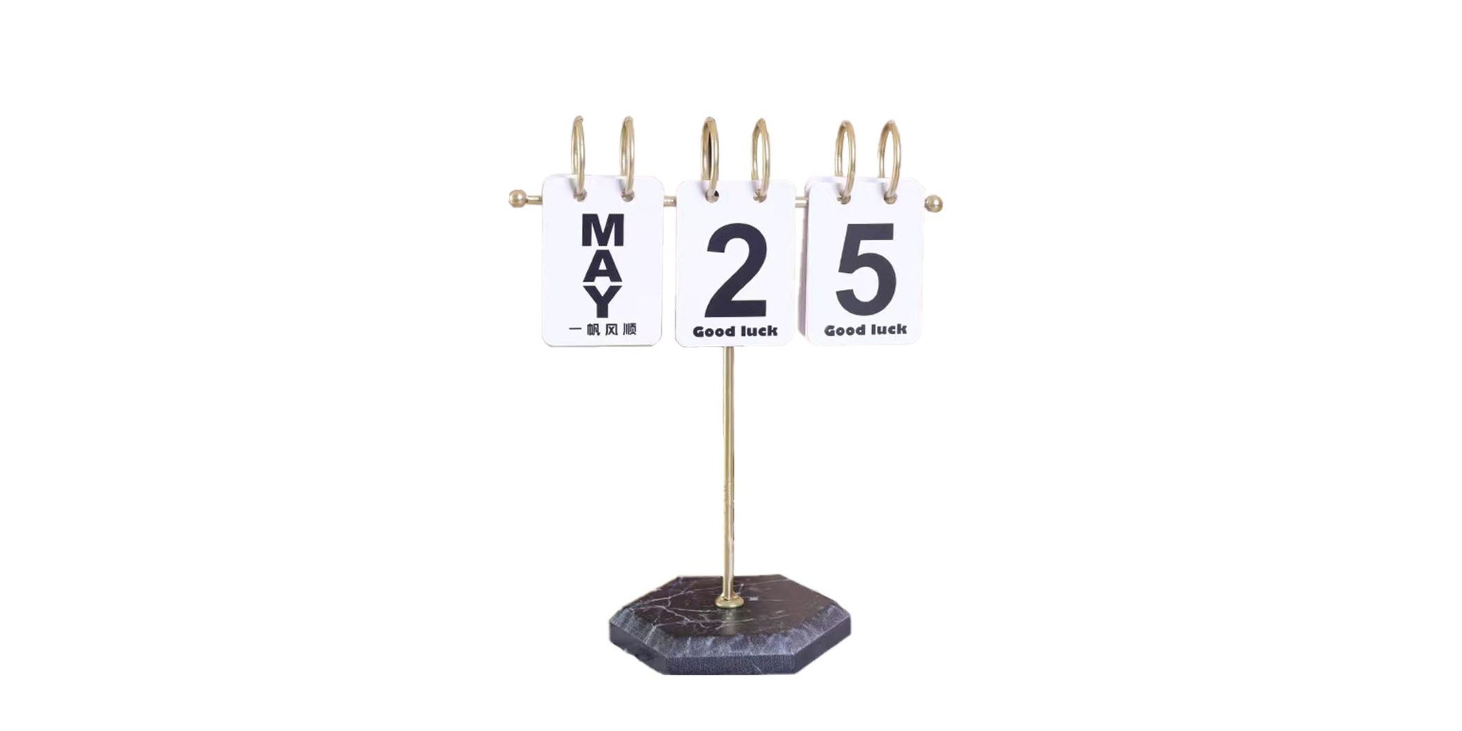 Calender Stand Metal/Wood Base