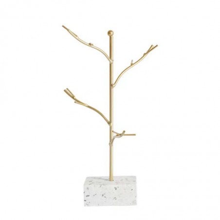 Creative Jewelry Rack Metal/Stone Base