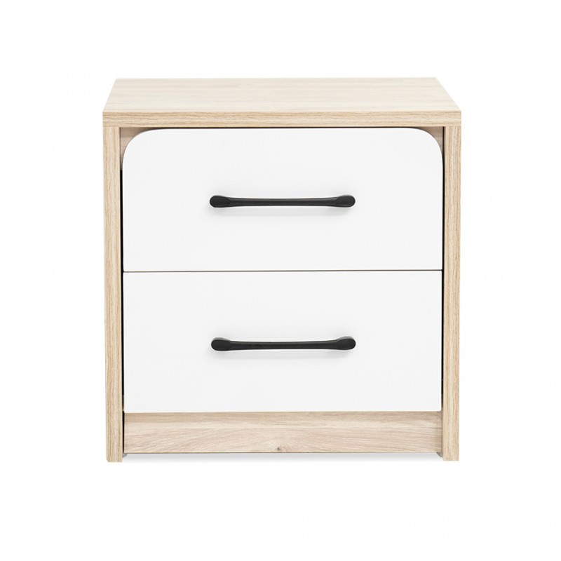 Wonderland Night Table Laguna Wood & White Wonderland Night Table Laguna Wood & White