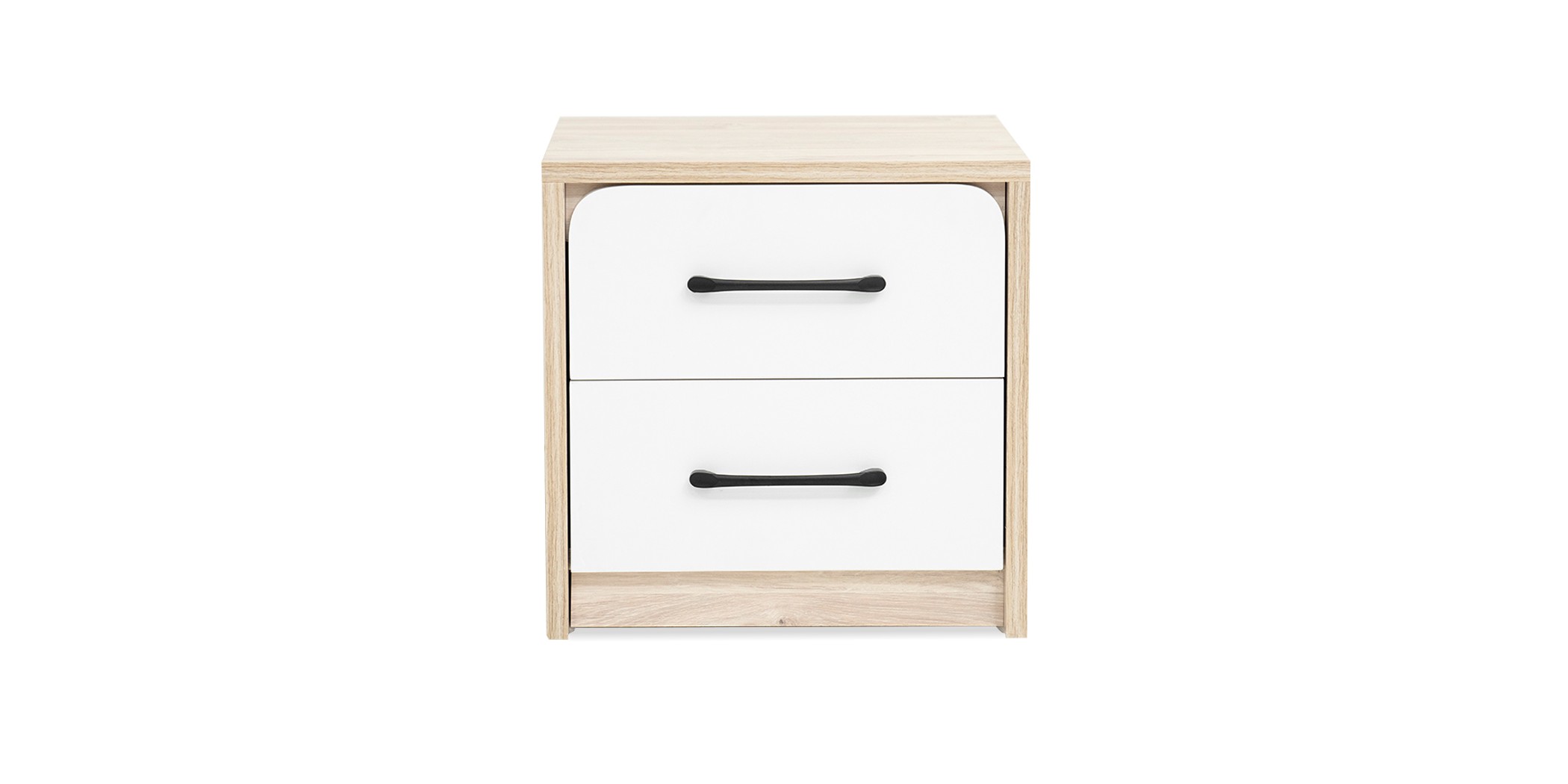 Wonderland Night Table Laguna Wood & White