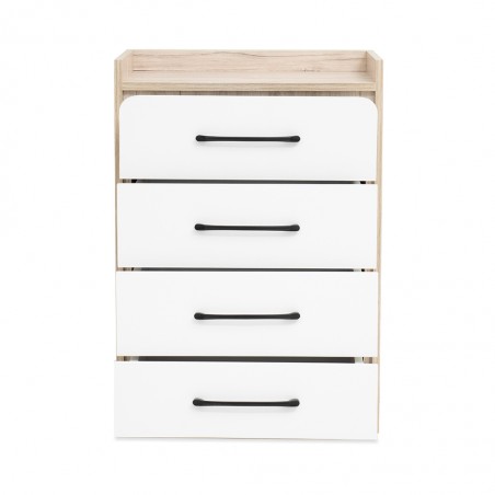 Wonderland Chest Of Drawers Laguna Wood & White