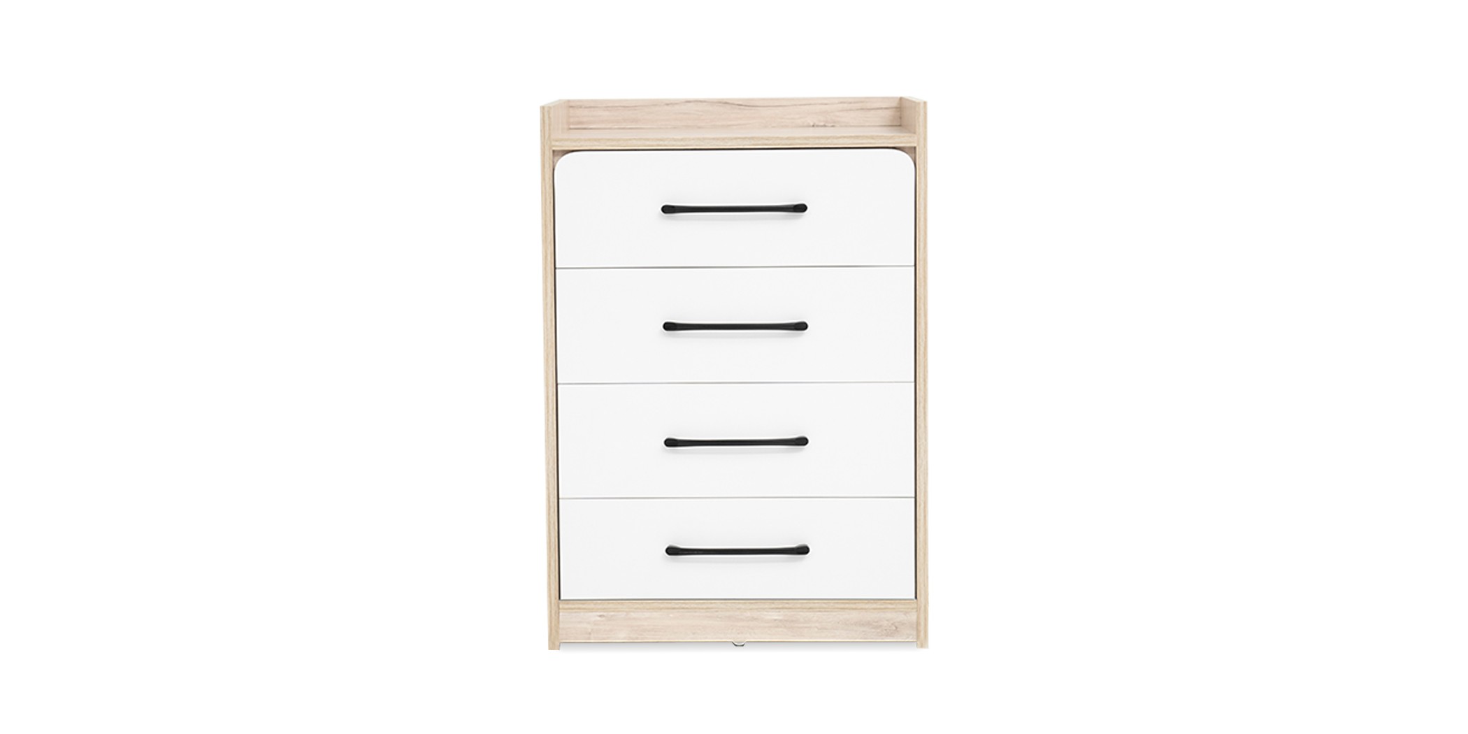 Wonderland Chest Of Drawers Laguna Wood & White