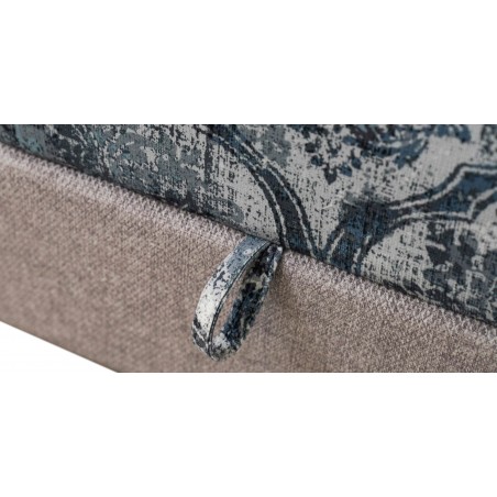 Belluti 3+2 & Ottoman in Beige Col fabric