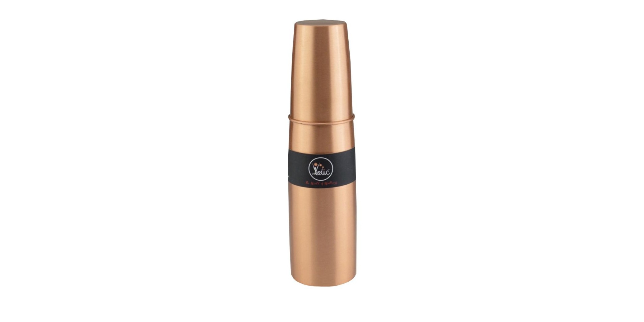 Dr Vedic DRV061 Matt Finish 250ml Glass + 900ml Bottle - Copper "O"