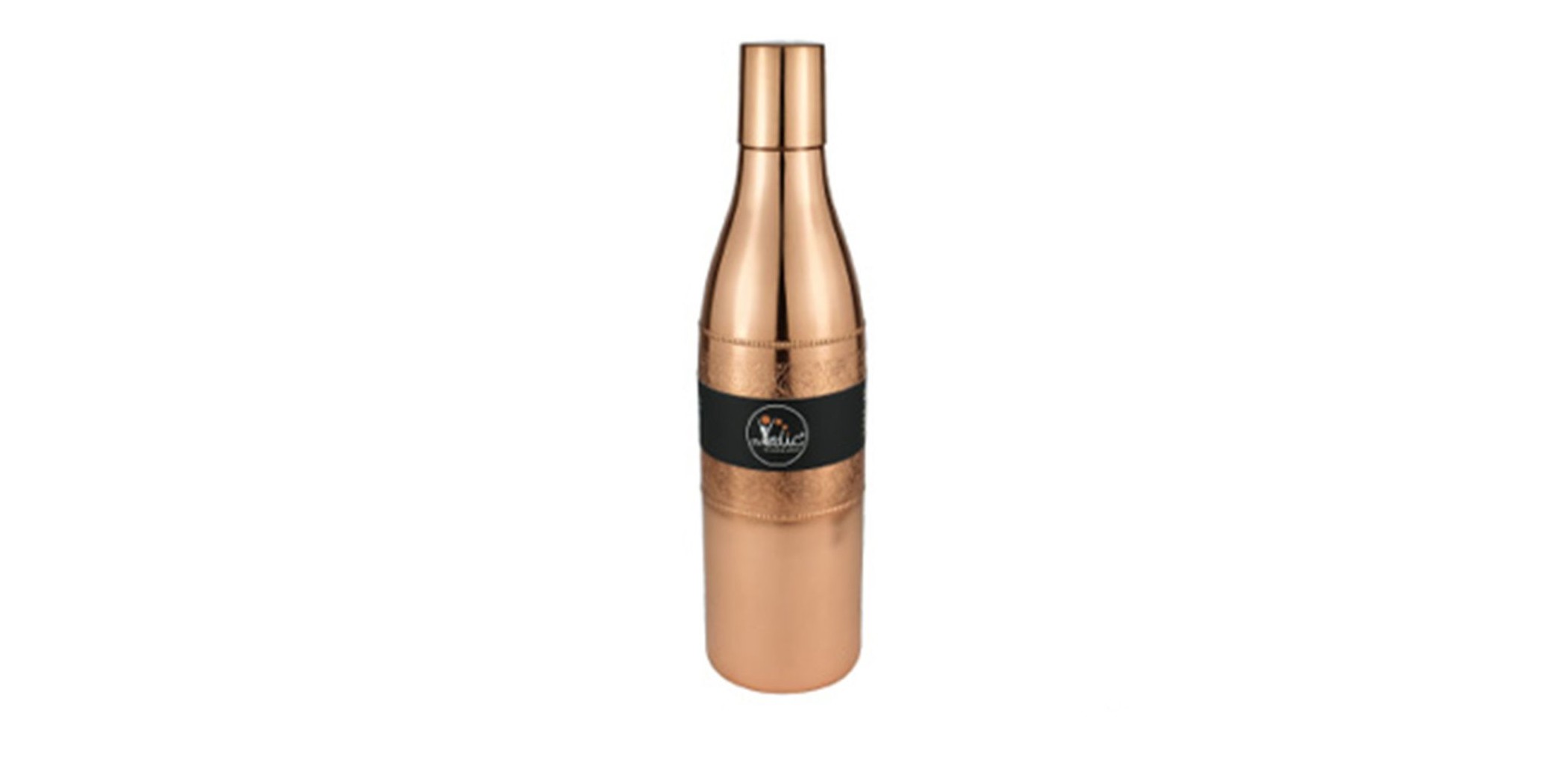 Dr Vedic DRV058 Glossy Carving 1200ml Shampion Bottle Copper "O"