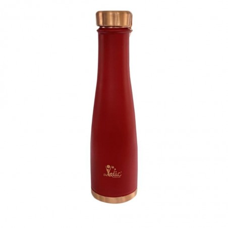 Dr Vedic DRV064 900ml Cherry Colour Shark Bottle Copper "O"