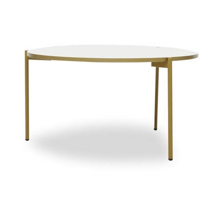 Bela Round Coffee Table Off White