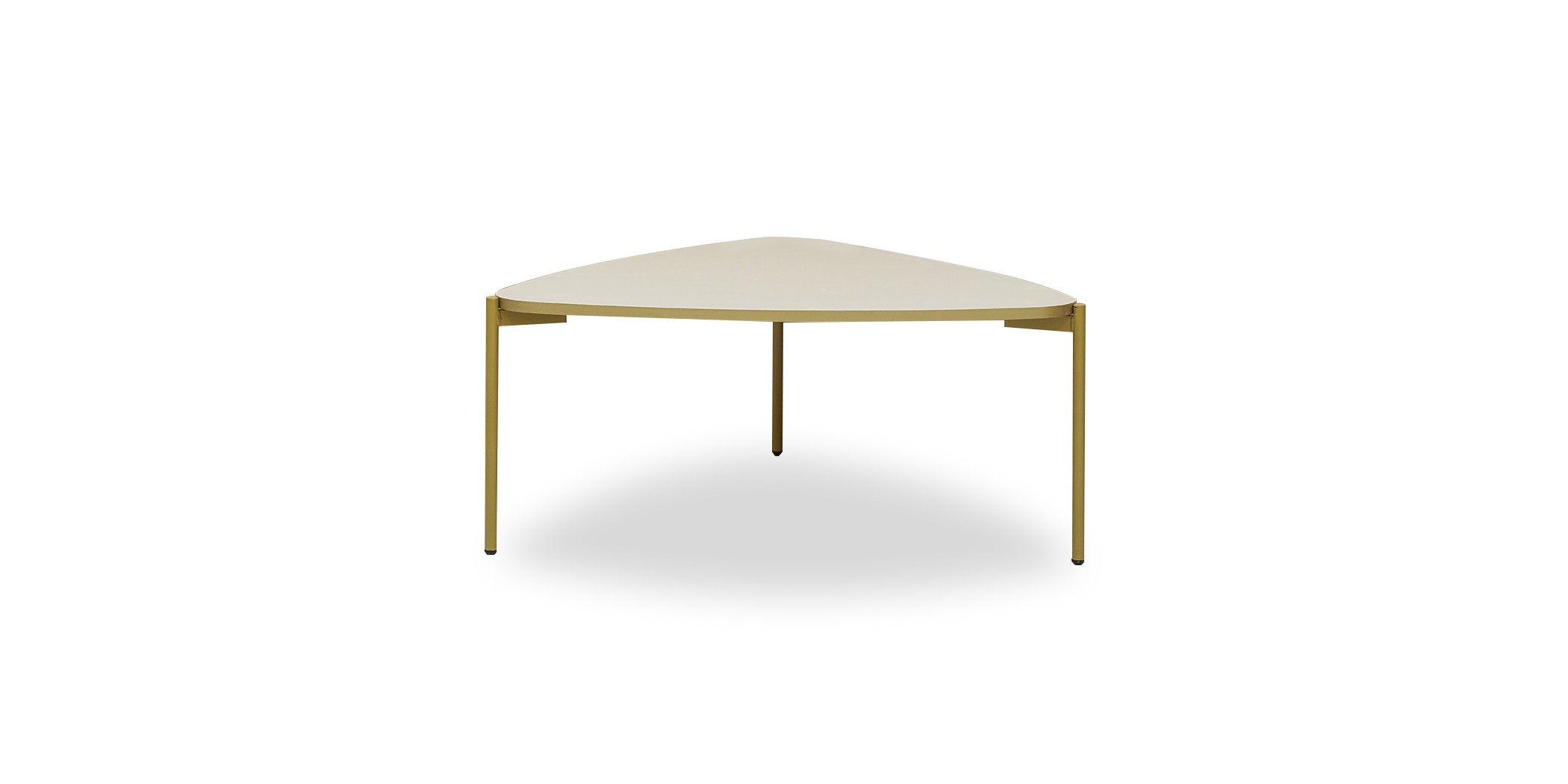 Isa Triangular Coffee Table Off White