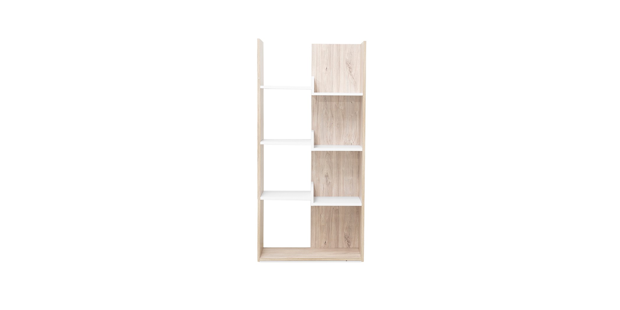 Wonderland Bookshelf Laguna Wood & White