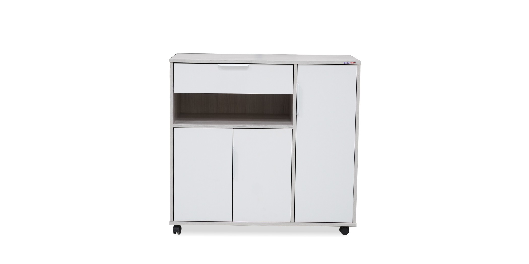 Daessa Kitchen Cabinet Oak & White
