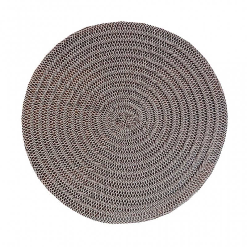 Plate Mat Round Grey