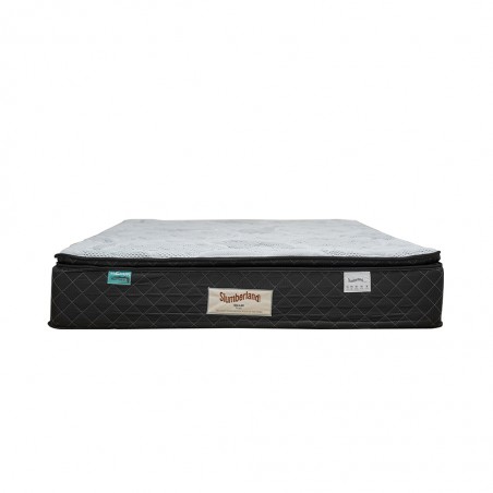 Slumberland Dallas Plush 137x190cm Pillow Top White Grey