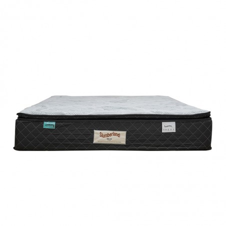 Slumberland Dallas Plush 180x200 cm Pillow Top White Grey