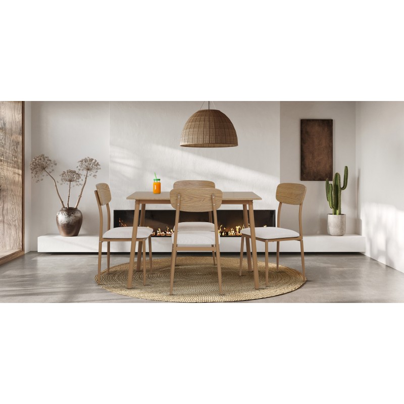 Cheelai Table and 4 Chairs Metal/MDF Cheelai Table and 4 Chairs Metal/MDF