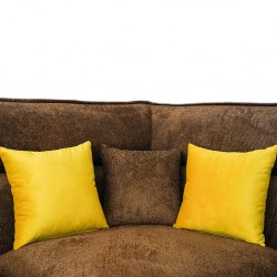 Zahara Corner LHF 3S & 2S Armless Chair & RHF Chaise Brown Zahara Corner LHF 3S & 2S Armless Chair & RHF Chaise Brown