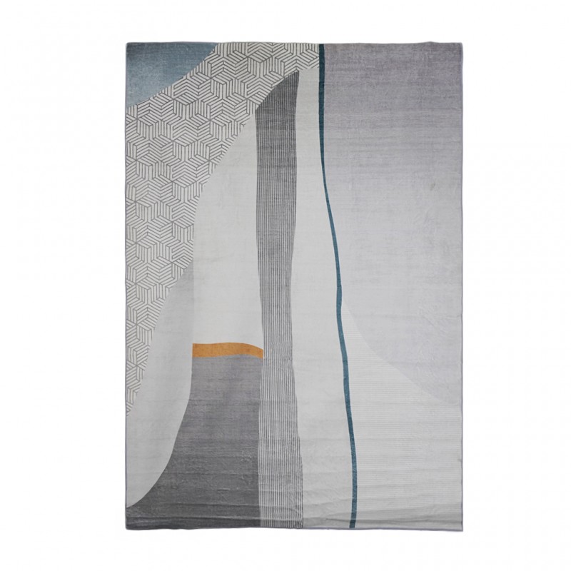 Rugs 160-230 cm Light Grey & Blue Rugs 160-230 cm Light Grey & Blue