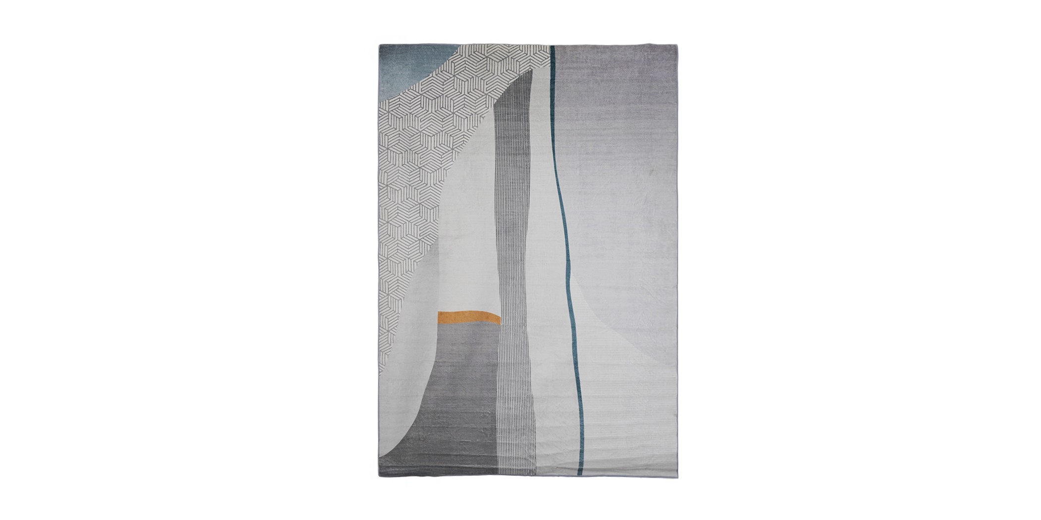 Rugs 160-230 cm Light Grey & Blue