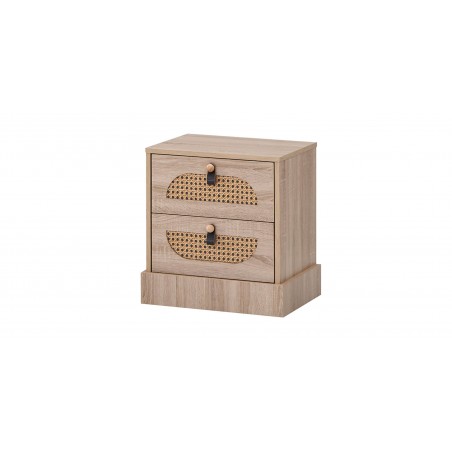 Heritage Rattan Bedroom Set 180x200 cm Sonoma Oak