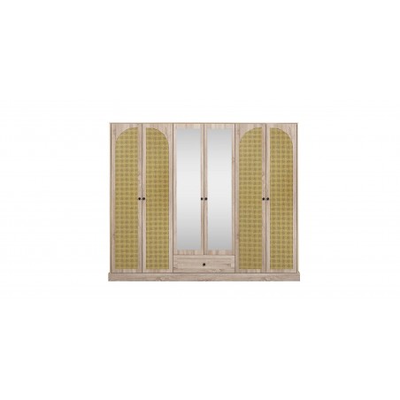 Heritage Rattan Bedroom Set 180x200 cm Sonoma Oak