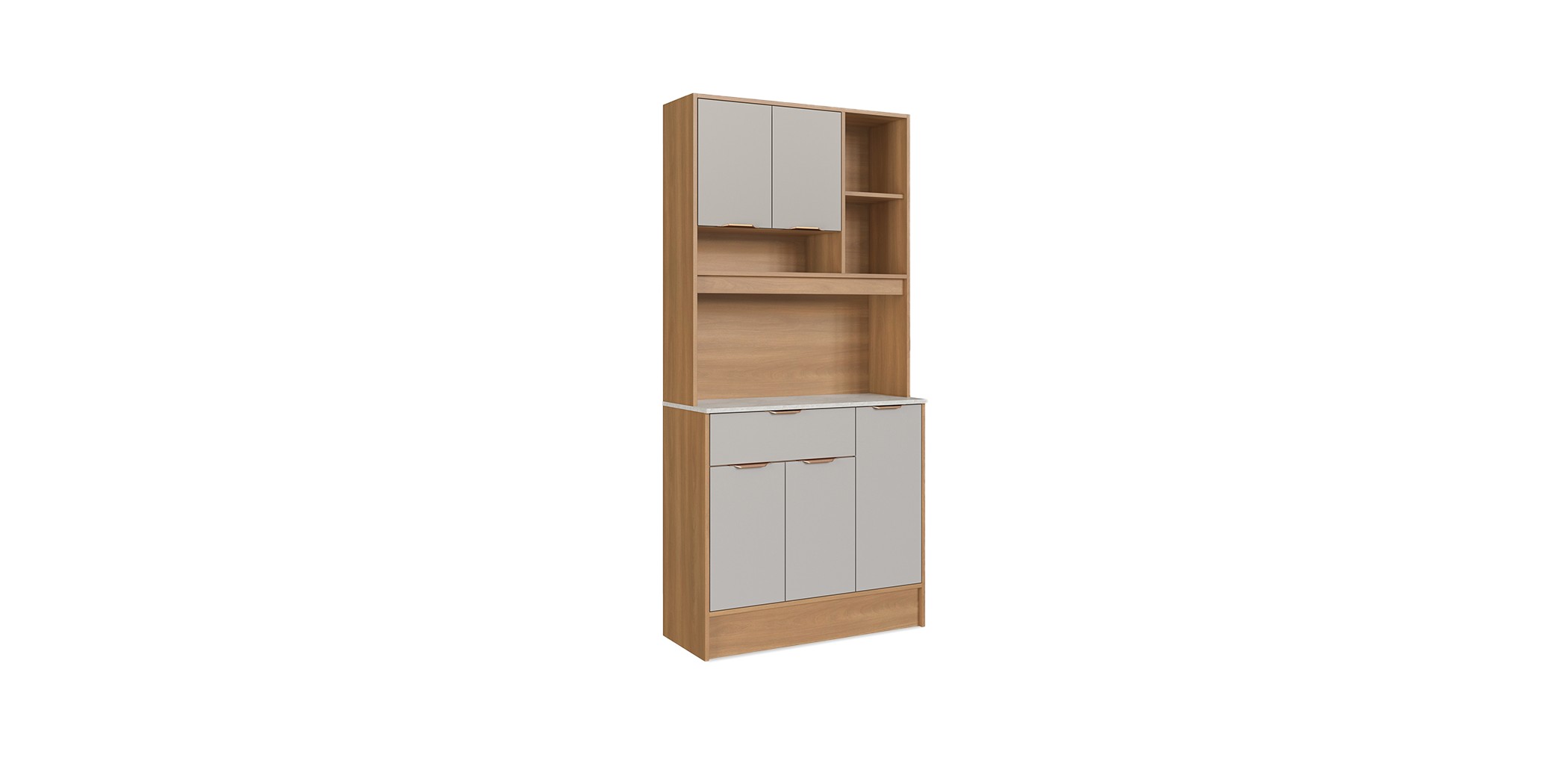 Tulipa Kitchen Cabinet 5 Doors 1 Drawer Freijo/Arenas