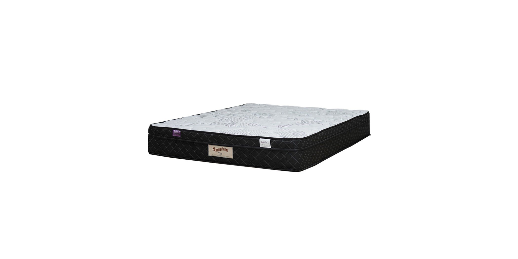 Slumberland Dallas Comfort 180x200 cm Soft White Grey