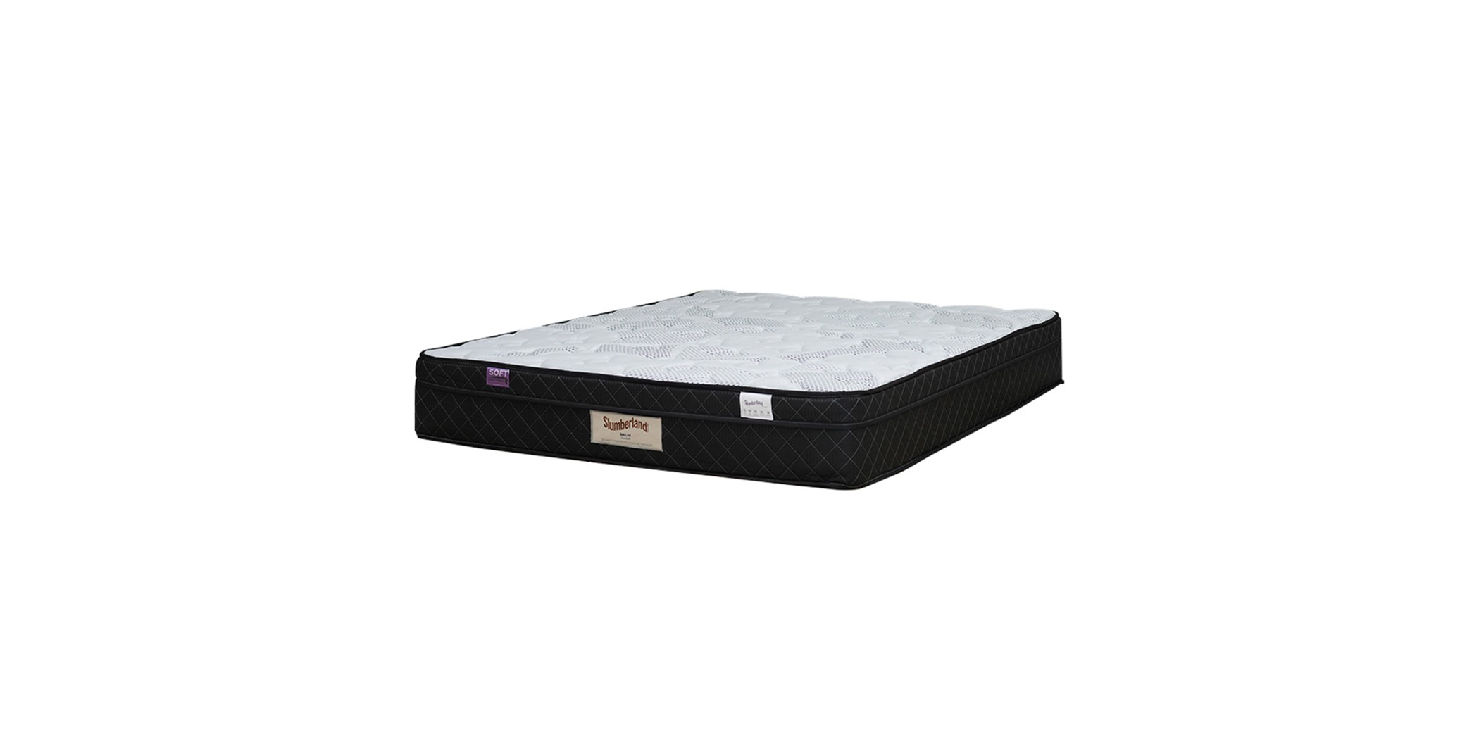 Slumberland Dallas Comfort 200x200 cm Soft White Grey