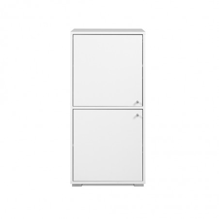 Fyn Shelving Unit 2 Doors White