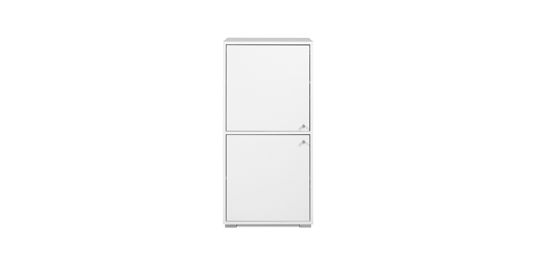 Fyn Shelving Unit 2 Doors White