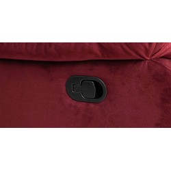 Carole Recliner Sofa 3+2 Cranberry Fab Carole Recliner Sofa 3+2 Cranberry Fab