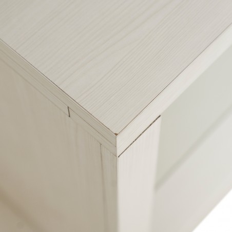 Flamboyant Side Table with glass shelf