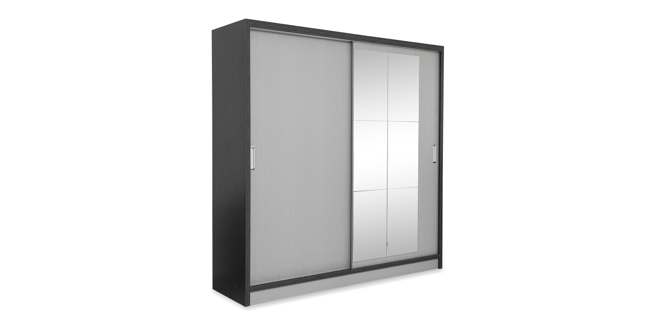 Elegancia Sliding Door Wardrobe Dark Shadow & Ash Shadow