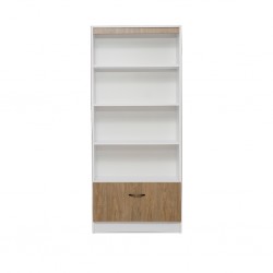 Pandora Bookshelf White & Relic Oak