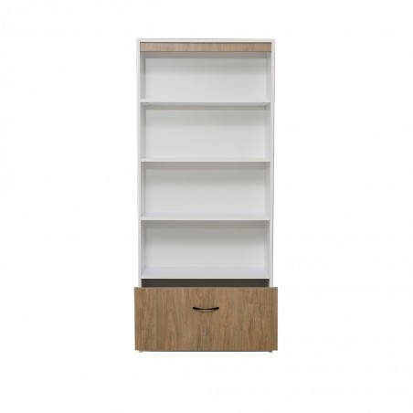 Pandora Bookshelf White & Relic Oak