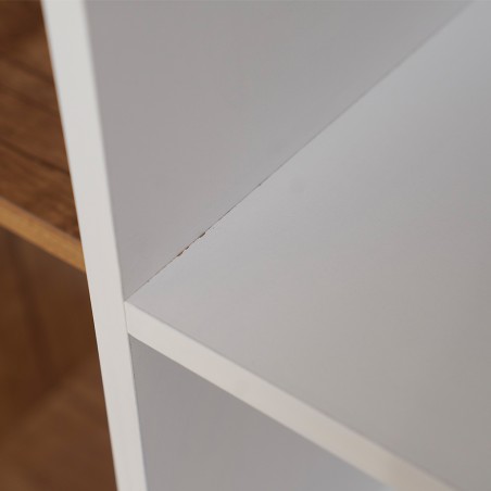 Althea Bookshelf White & Dark Brown