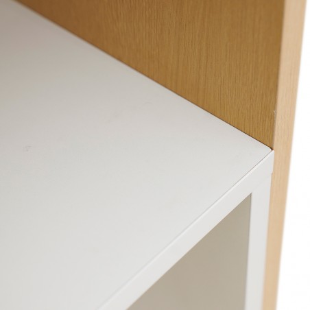 Casablanca Bookshelf White & Golden Oak