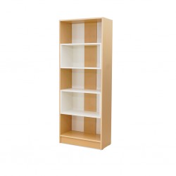 Casablanca Bookshelf White & Golden Oak