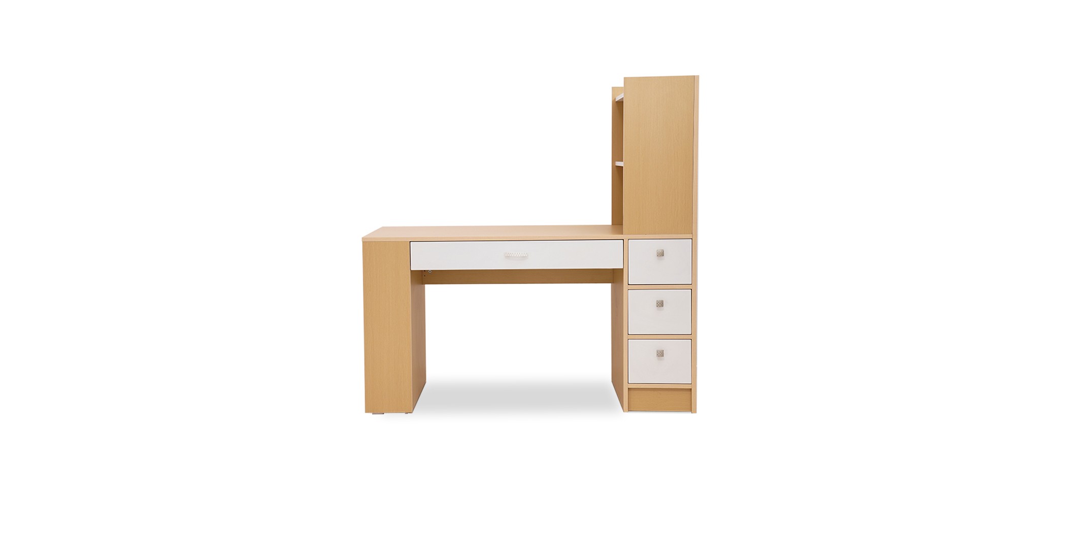 Casablanca Office Table White & Golden Oak