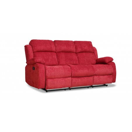 Sabella Recliner Sofa 3+2 Cranberry Col Fabric