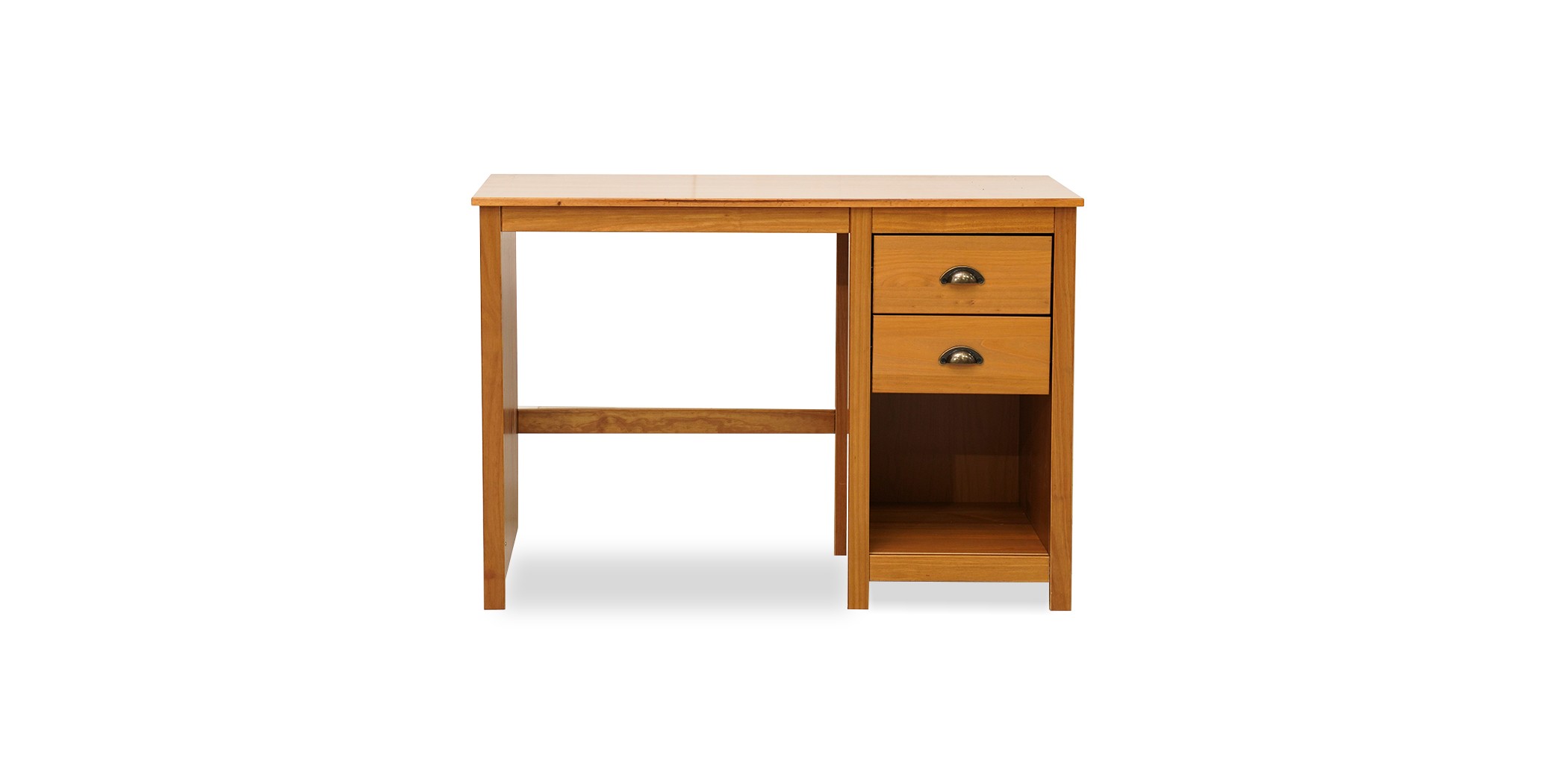 Topazio Desk With 2 Drawers Freijo/Solid Wood