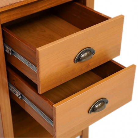 Topazio Desk With 2 Drawers Freijo/Solid Wood