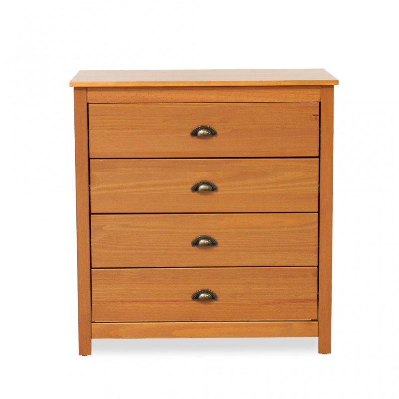 Topazio Chest 4 Drawers Freijo/Solid Wood Topazio Chest 4 Drawers Freijo/Solid Wood